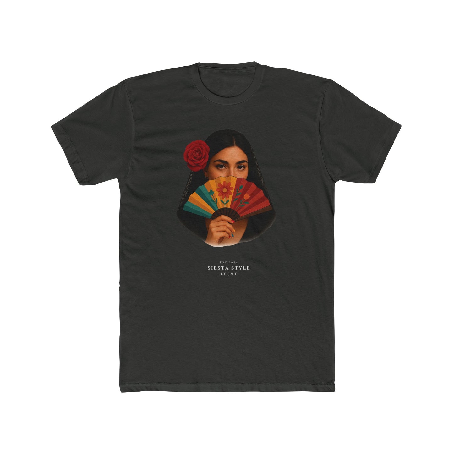 “Seniorita Unisex Cotton Crewneck Tee – Fiesta Vibe Graphic Tee”