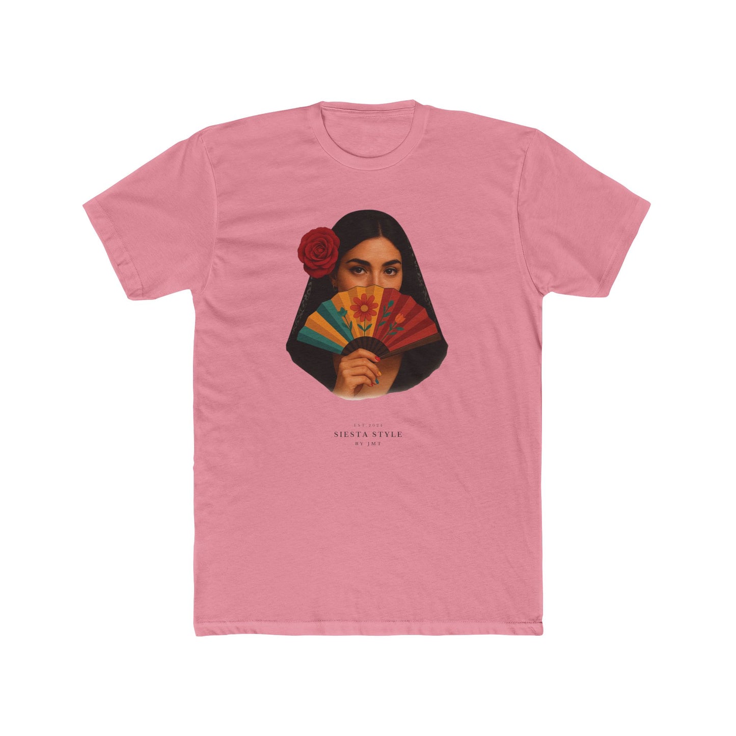 “Seniorita Unisex Cotton Crewneck Tee – Fiesta Vibe Graphic Tee”