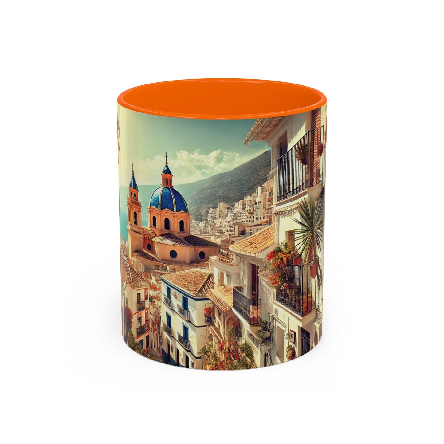 Kaffeetasse im mediterranen Stil – Spanien-Reisegeschenk