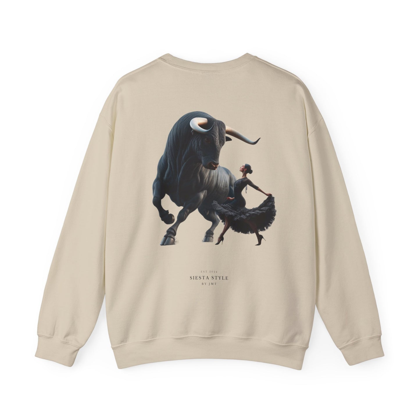 Crewneck Sweatshirt - Bold Bull & Dancer Design
