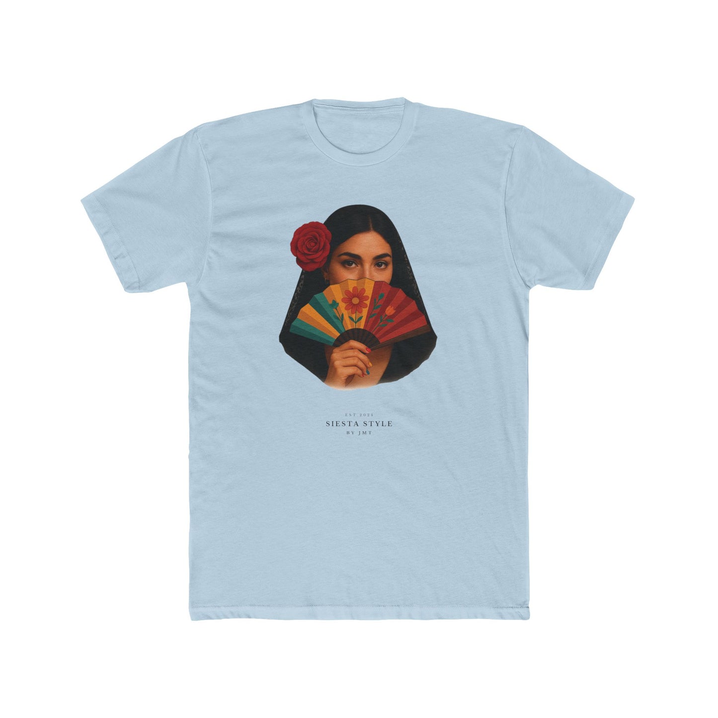 “Seniorita Unisex Cotton Crewneck Tee – Fiesta Vibe Graphic Tee”