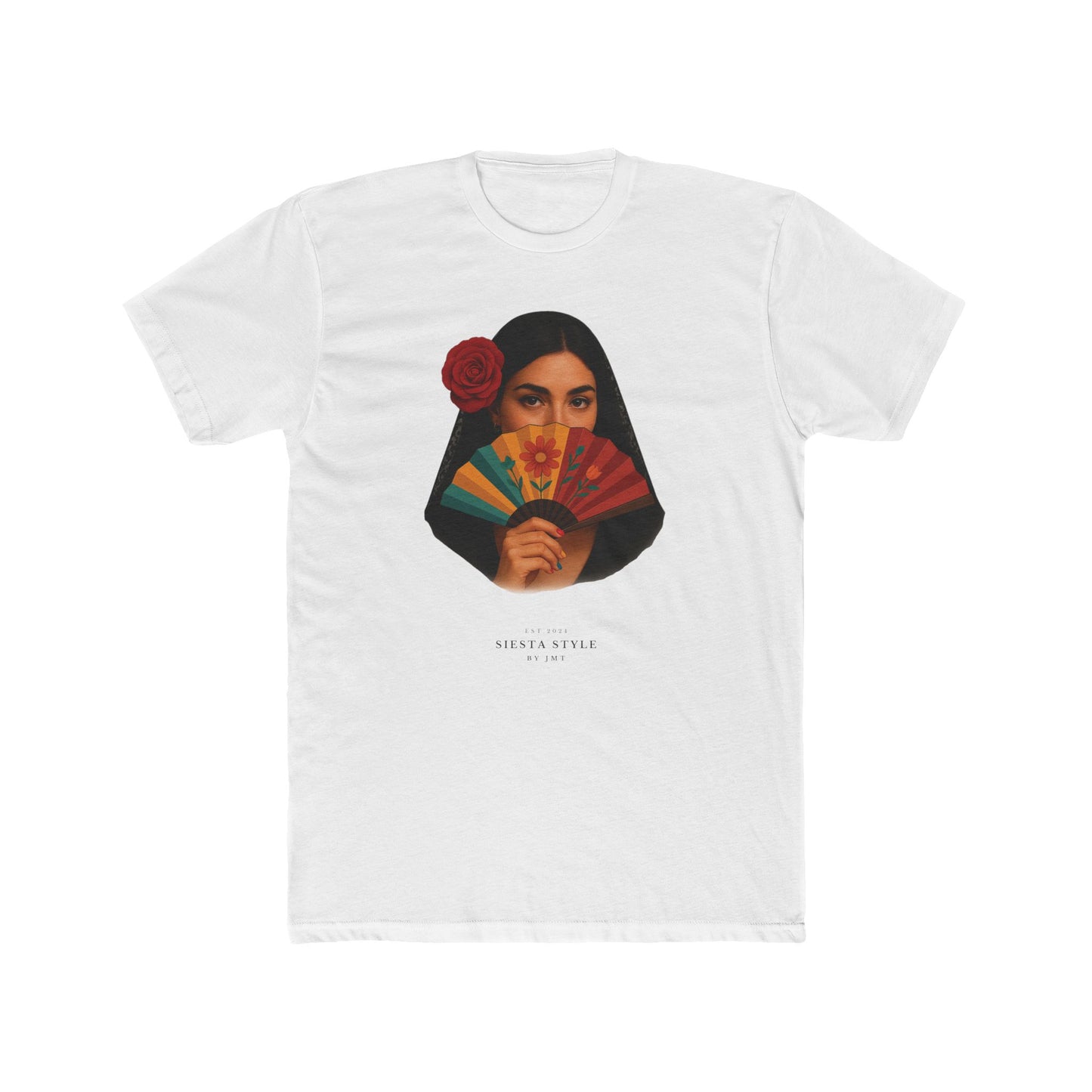 “Seniorita Unisex Cotton Crewneck Tee – Fiesta Vibe Graphic Tee”