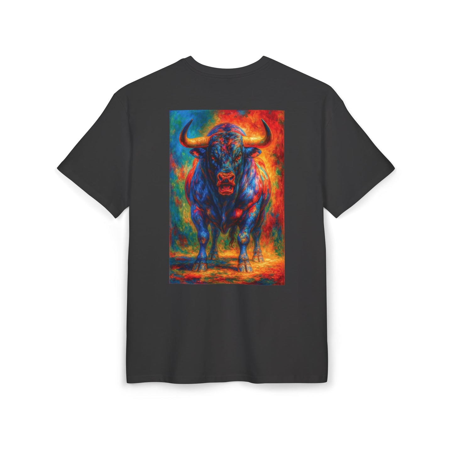 Fiery Buffalo Graphic Tee, Unisex T-Shirt, Streetwear Fashion, Oversize