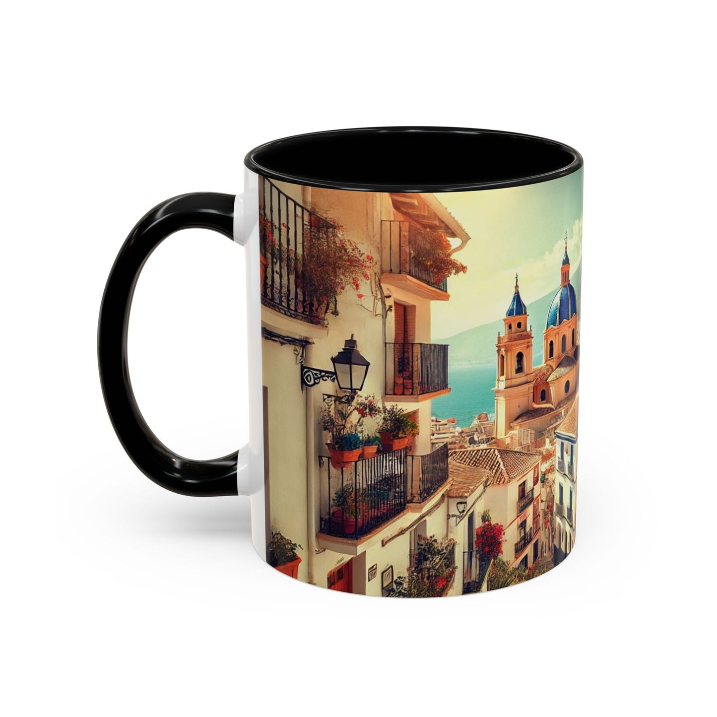Kaffeetasse im mediterranen Stil – Spanien-Reisegeschenk