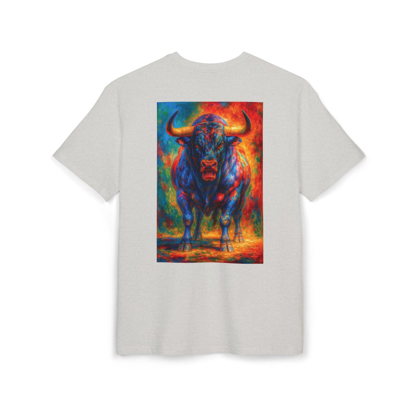 Fiery Buffalo Graphic Tee, Unisex T-Shirt, Streetwear Fashion, Oversize