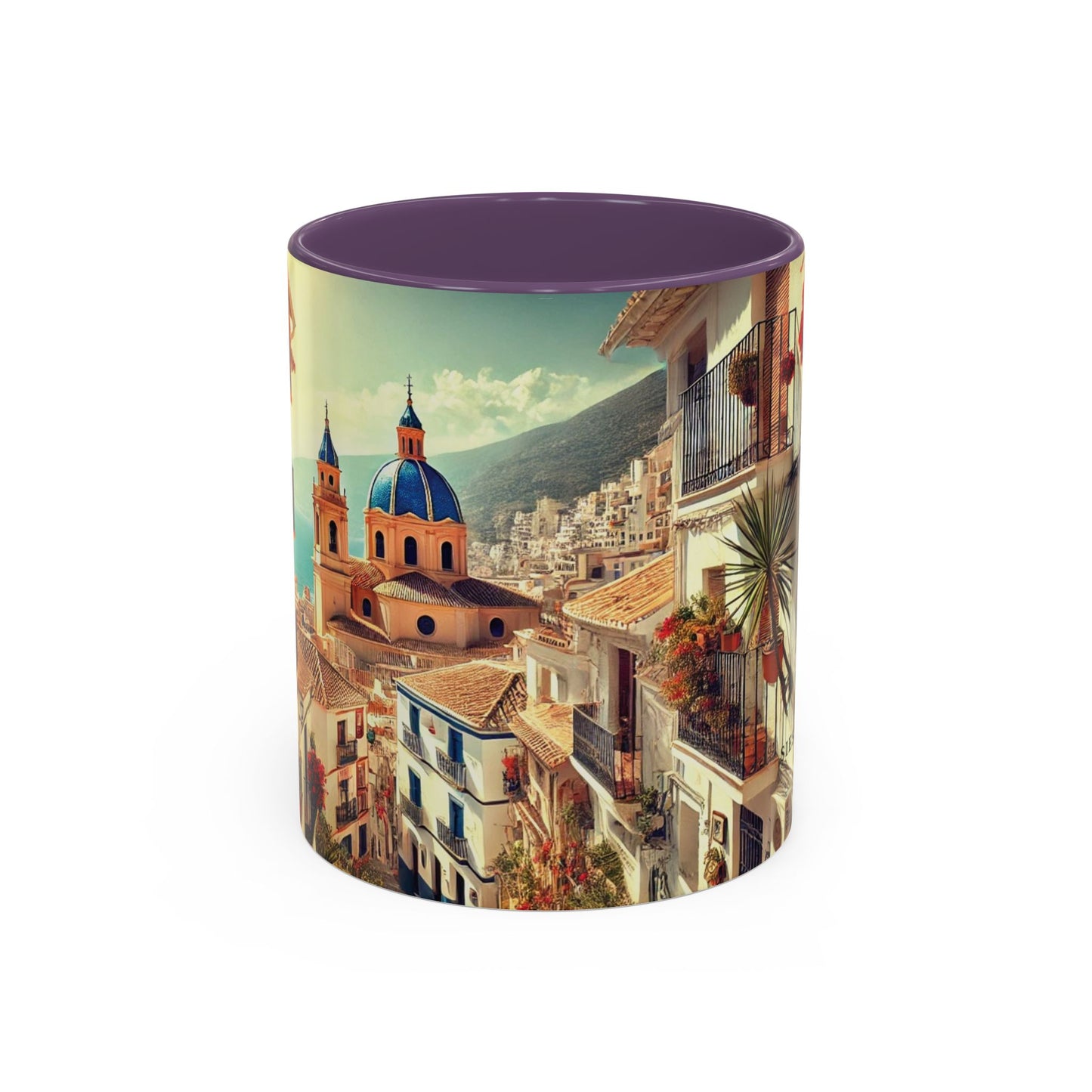 Kaffeetasse im mediterranen Stil – Spanien-Reisegeschenk