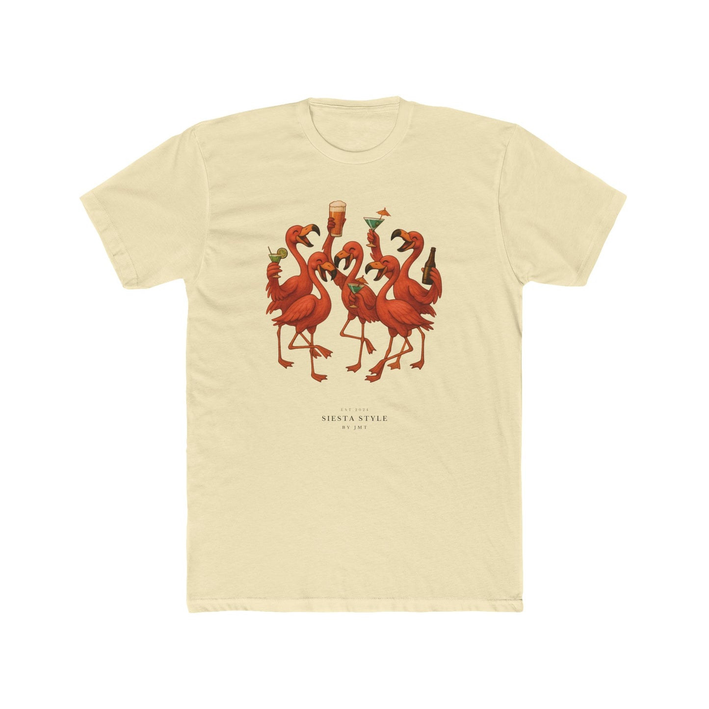 Party Flamingo T-Shirt - Unisex Cotton Crew Tee