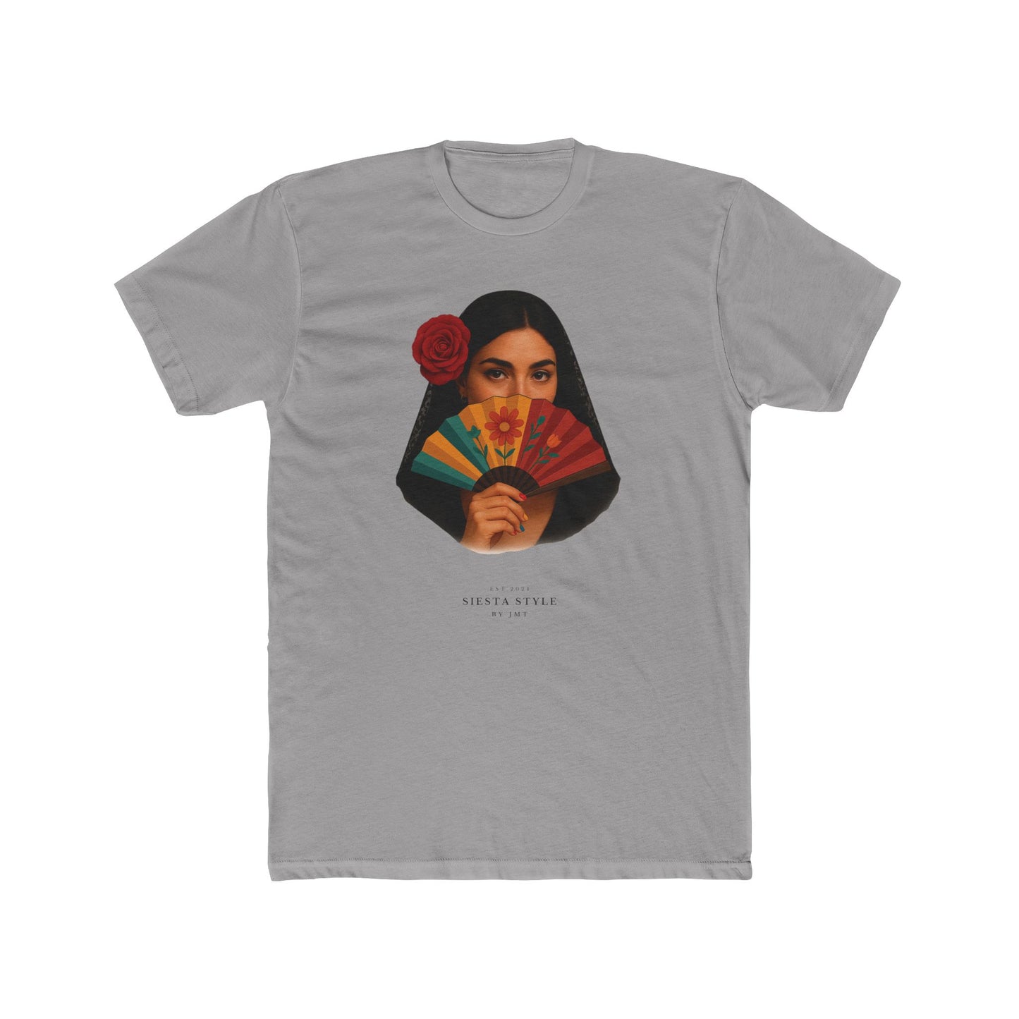“Seniorita Unisex Cotton Crewneck Tee – Fiesta Vibe Graphic Tee”