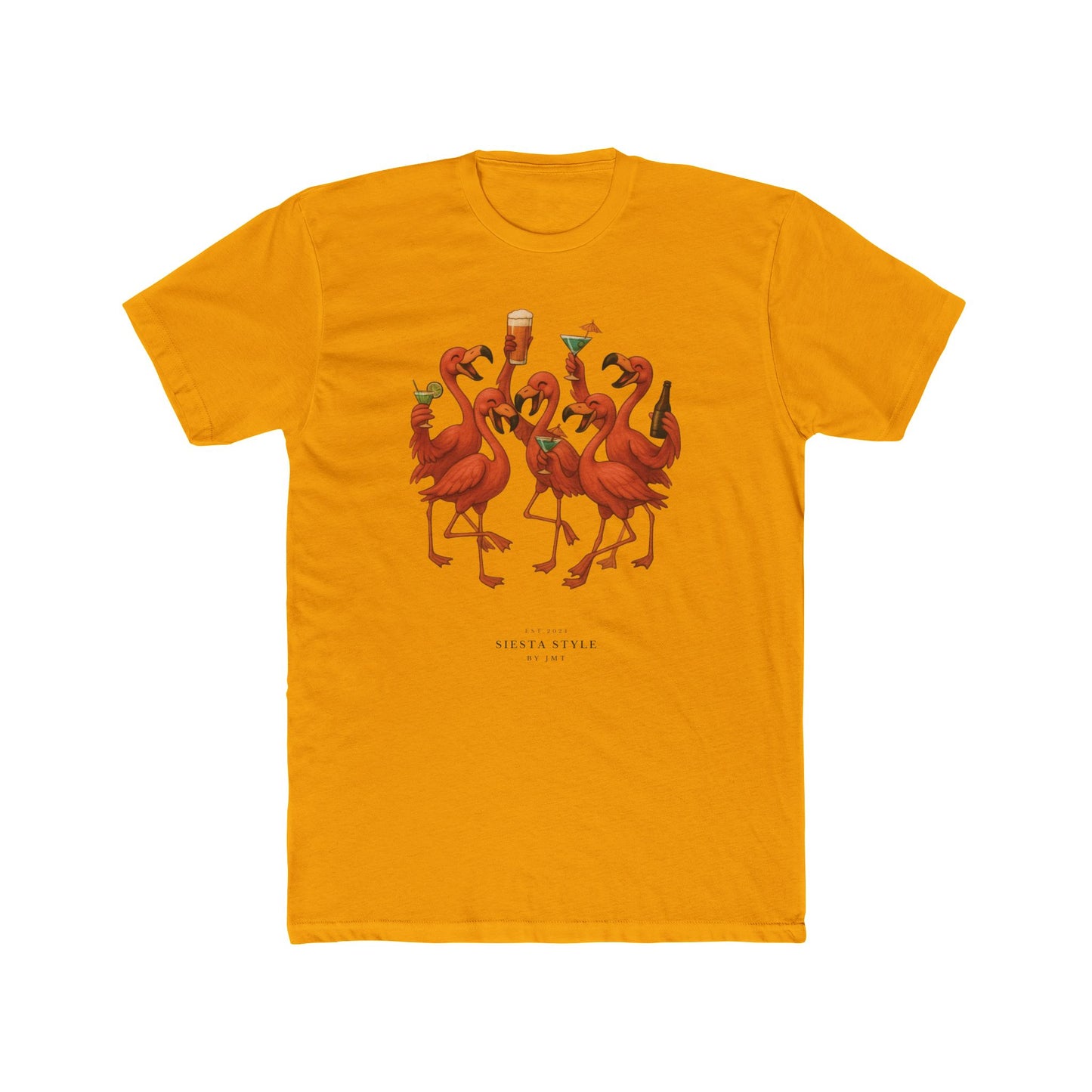 Party Flamingo T-Shirt - Unisex Cotton Crew Tee
