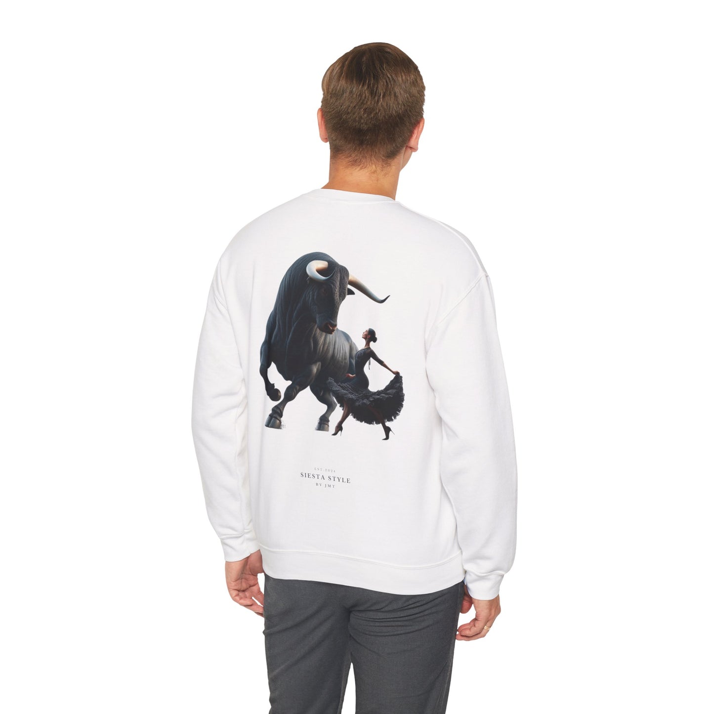 Crewneck Sweatshirt - Bold Bull & Dancer Design