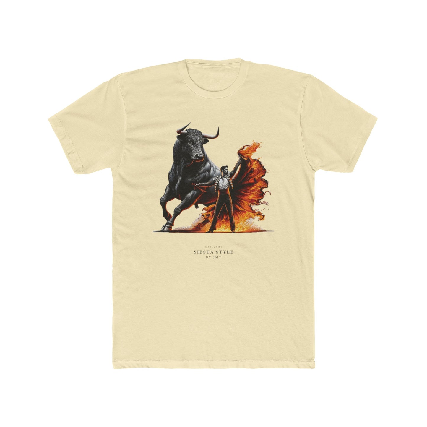 Bold Bull T-Shirt - Unisex Cotton Crew Tee with Fierce Design