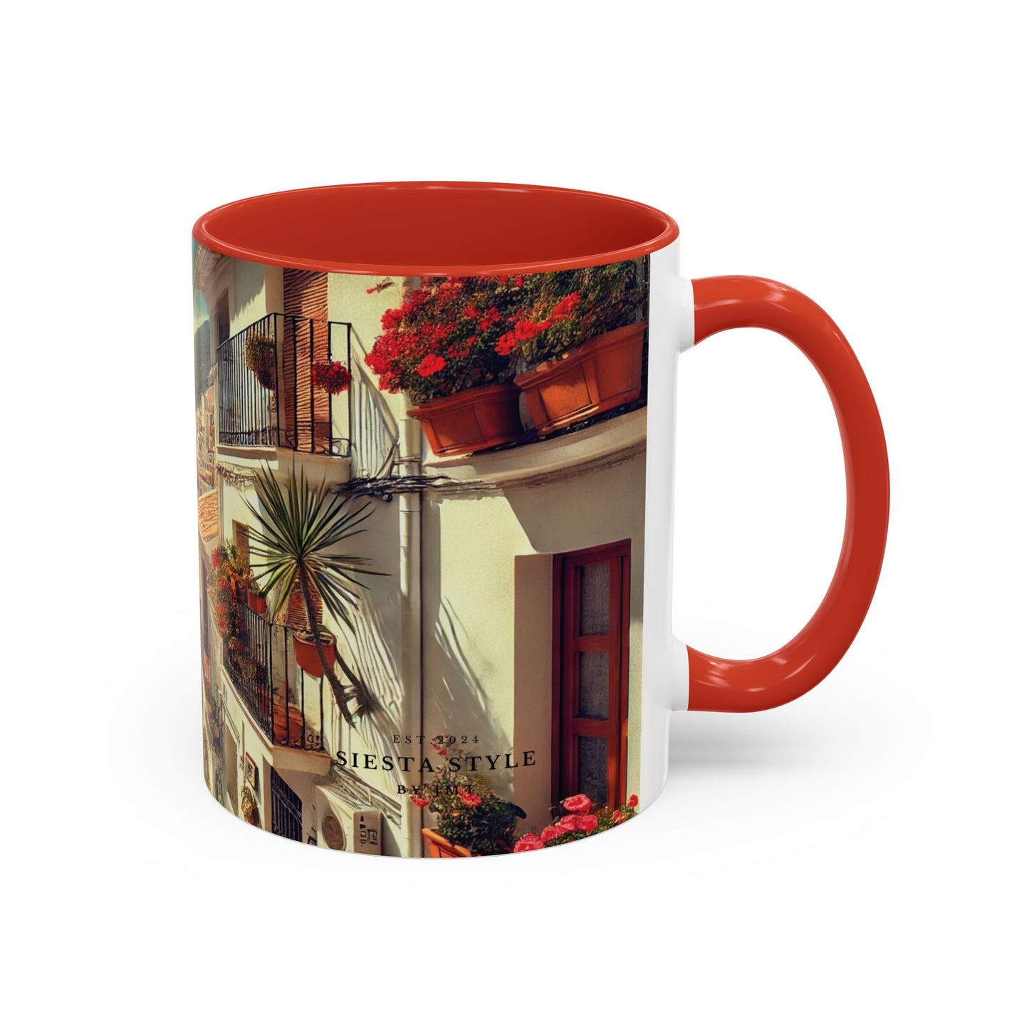 Kaffeetasse im mediterranen Stil – Spanien-Reisegeschenk