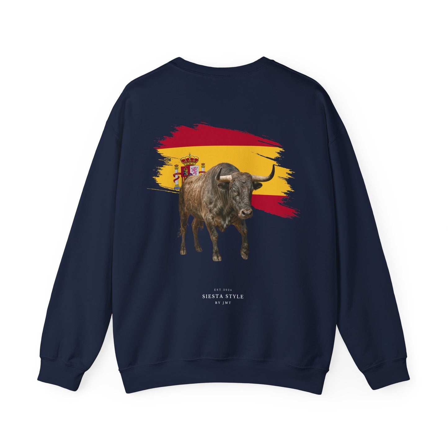 Crewneck Sweatshirt - Bold Bull & Flag