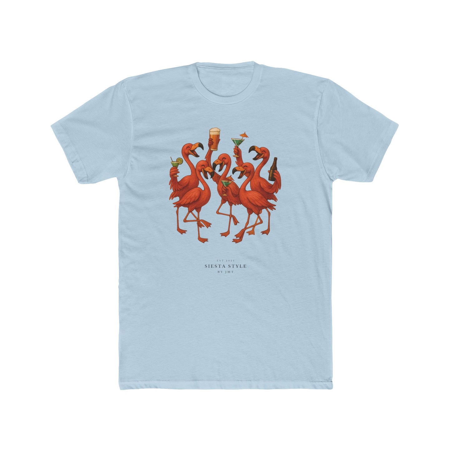 Party Flamingo T-Shirt - Unisex Cotton Crew Tee