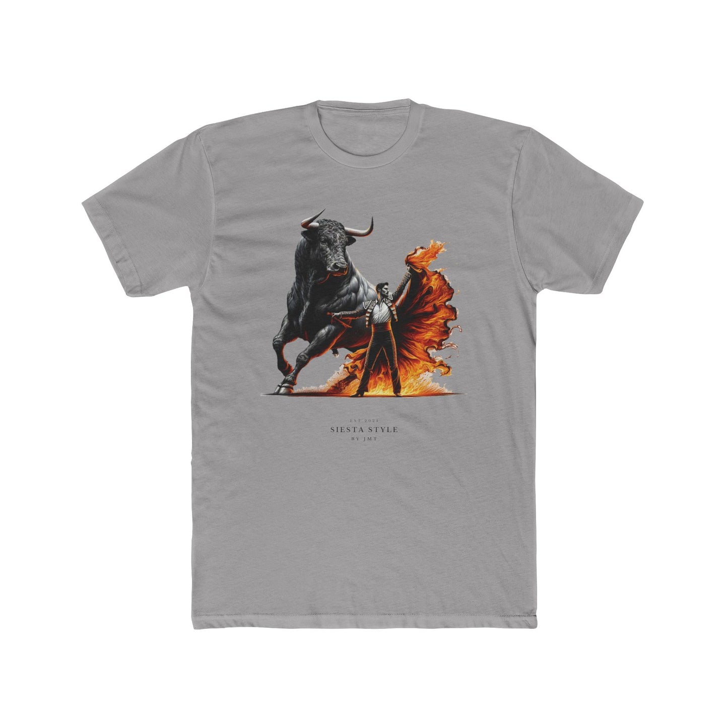 Bold Bull T-Shirt - Unisex Cotton Crew Tee with Fierce Design