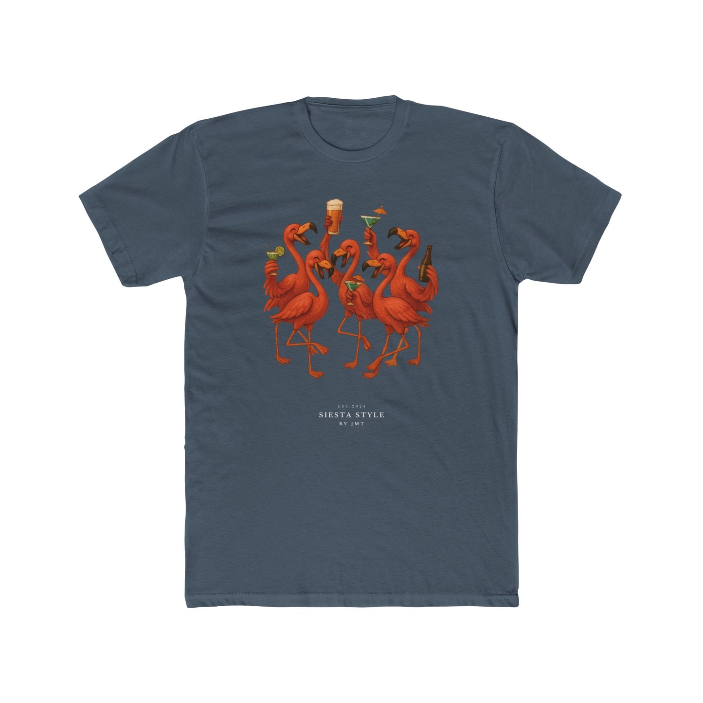 Party Flamingo T-Shirt - Unisex Cotton Crew Tee