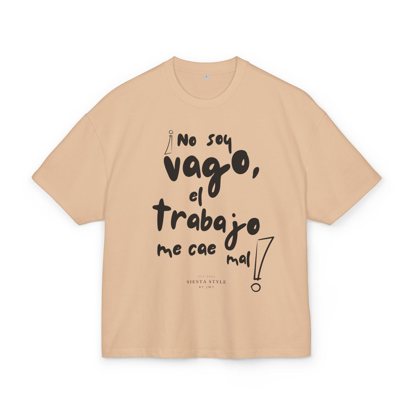 Unisex Ultra Heavy Cotton Box Tee - No soy vago_DTG Print
