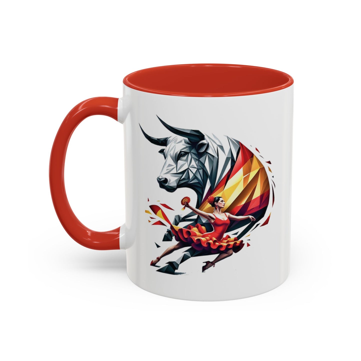 Kaffeetasse „Spanische Kultur“ – Flamenco- und Fliesendesign