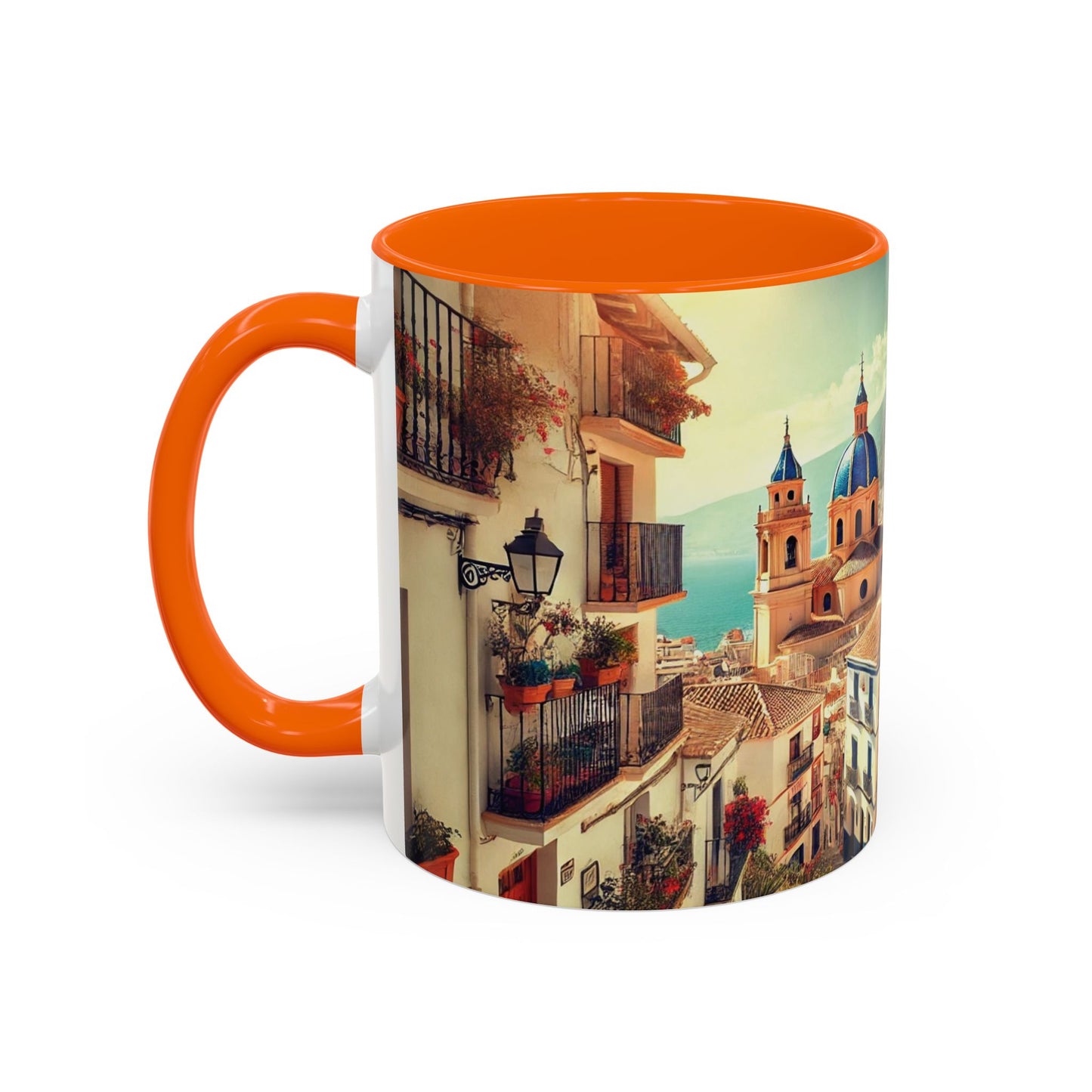 Kaffeetasse im mediterranen Stil – Spanien-Reisegeschenk