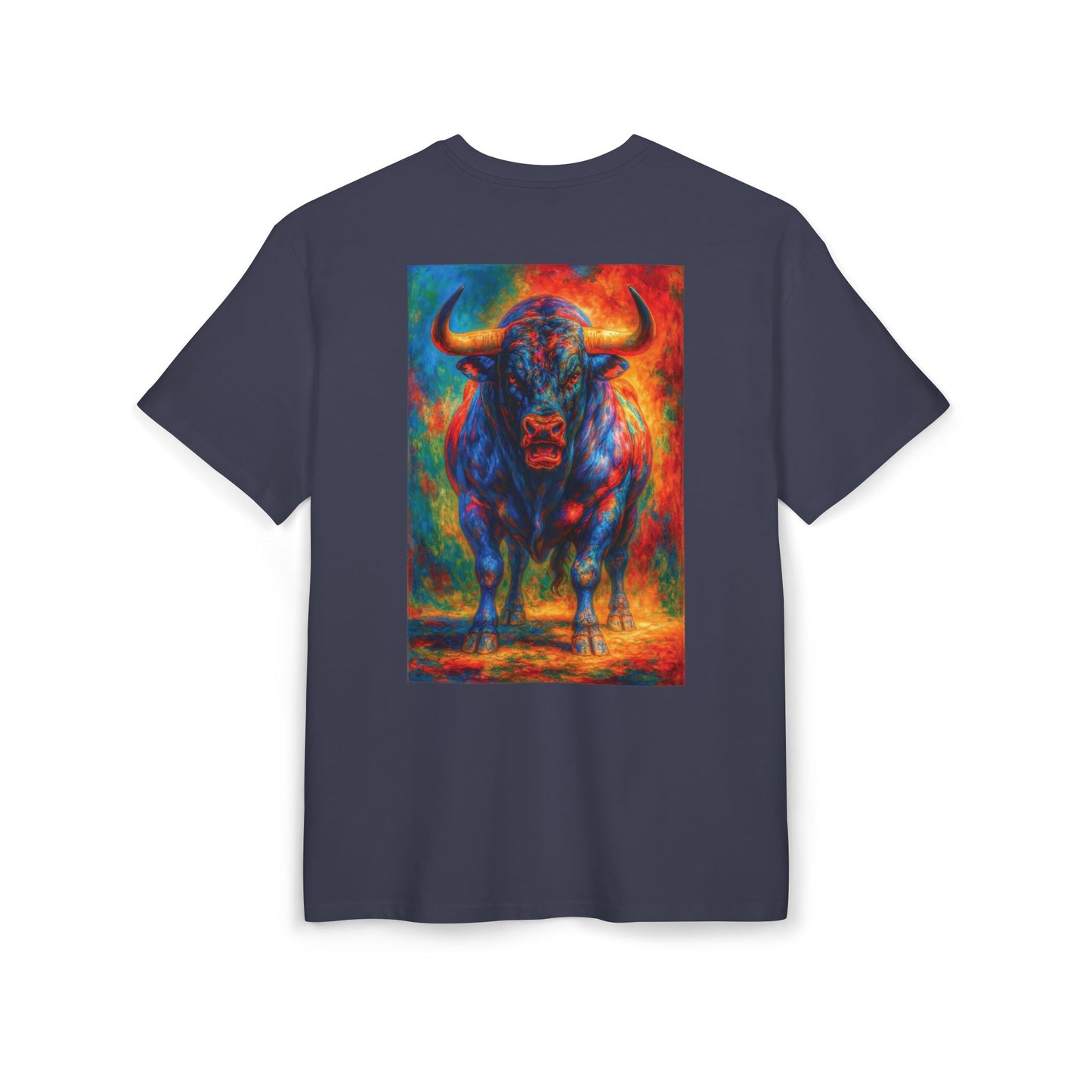 Fiery Buffalo Graphic Tee, Unisex T-Shirt, Streetwear Fashion, Oversize