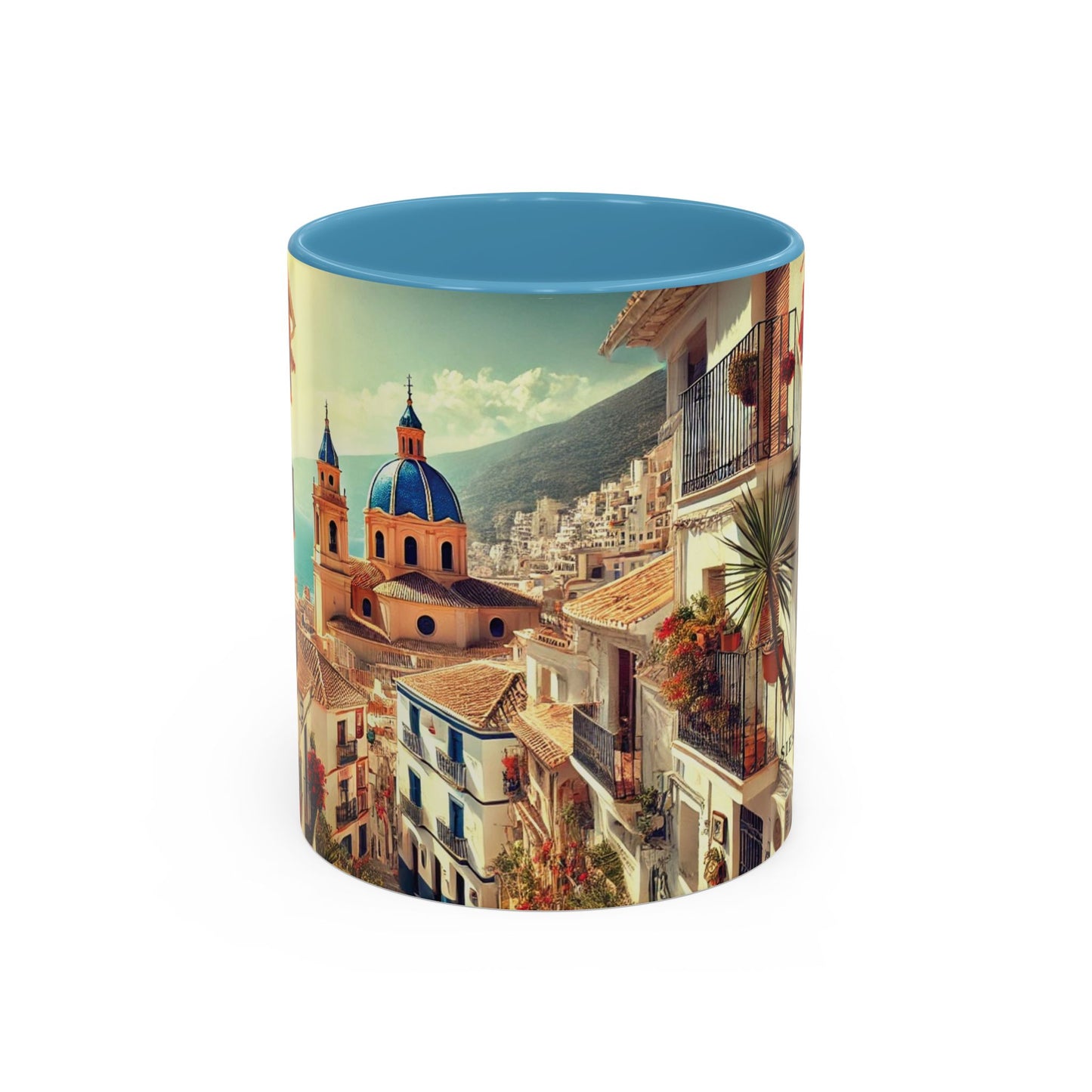 Kaffeetasse im mediterranen Stil – Spanien-Reisegeschenk