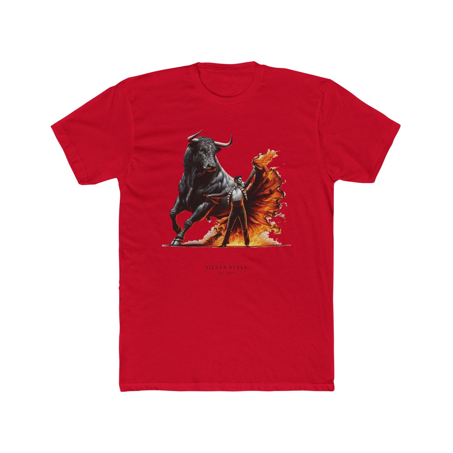 Bold Bull T-Shirt - Unisex Cotton Crew Tee with Fierce Design