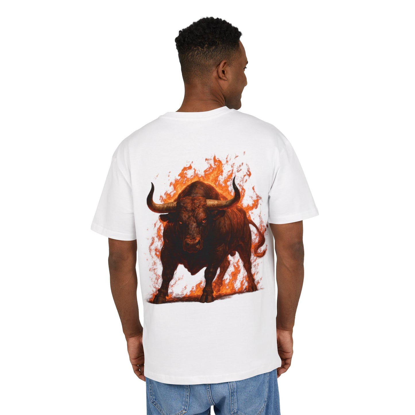 π₯ Fiery Buffalo Graphic Tee β Unisex Oversize Streetwear T-Shirt π
