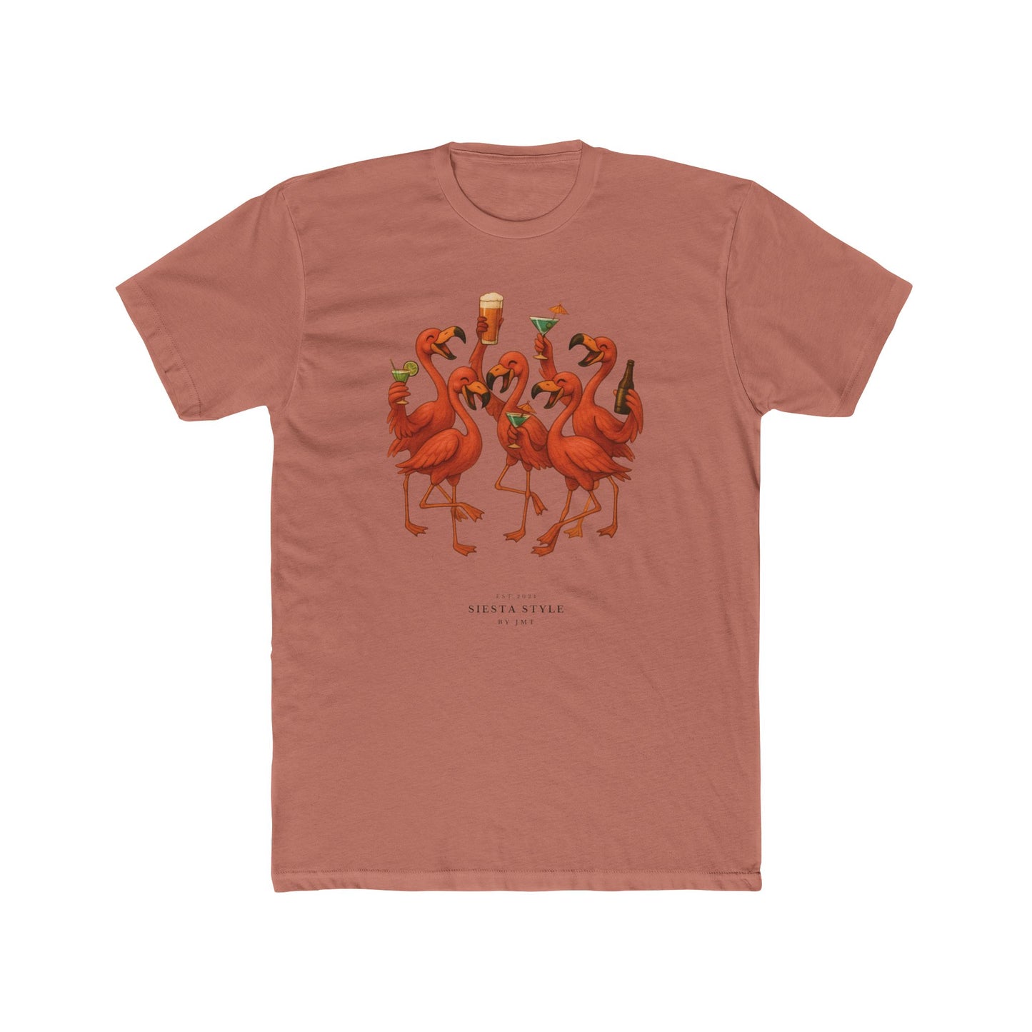 Party Flamingo T-Shirt - Unisex Cotton Crew Tee