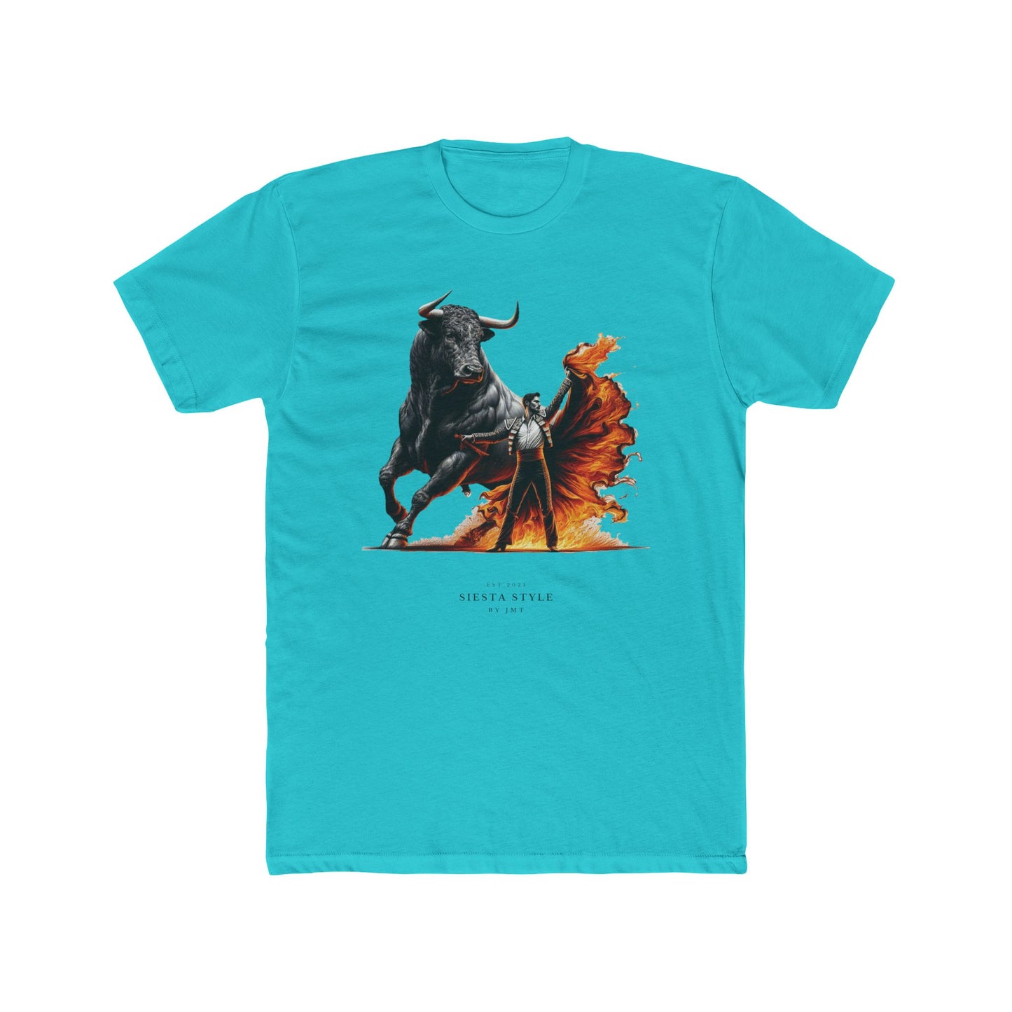 Bold Bull T-Shirt - Unisex Cotton Crew Tee with Fierce Design