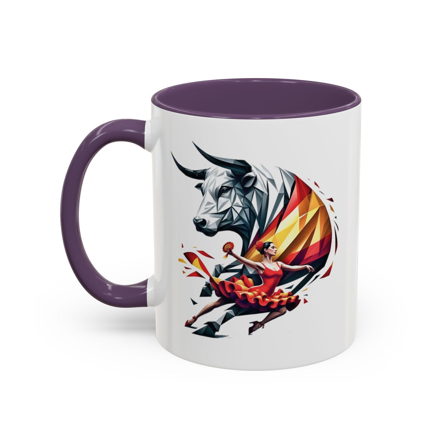 Kaffeetasse „Spanische Kultur“ – Flamenco- und Fliesendesign