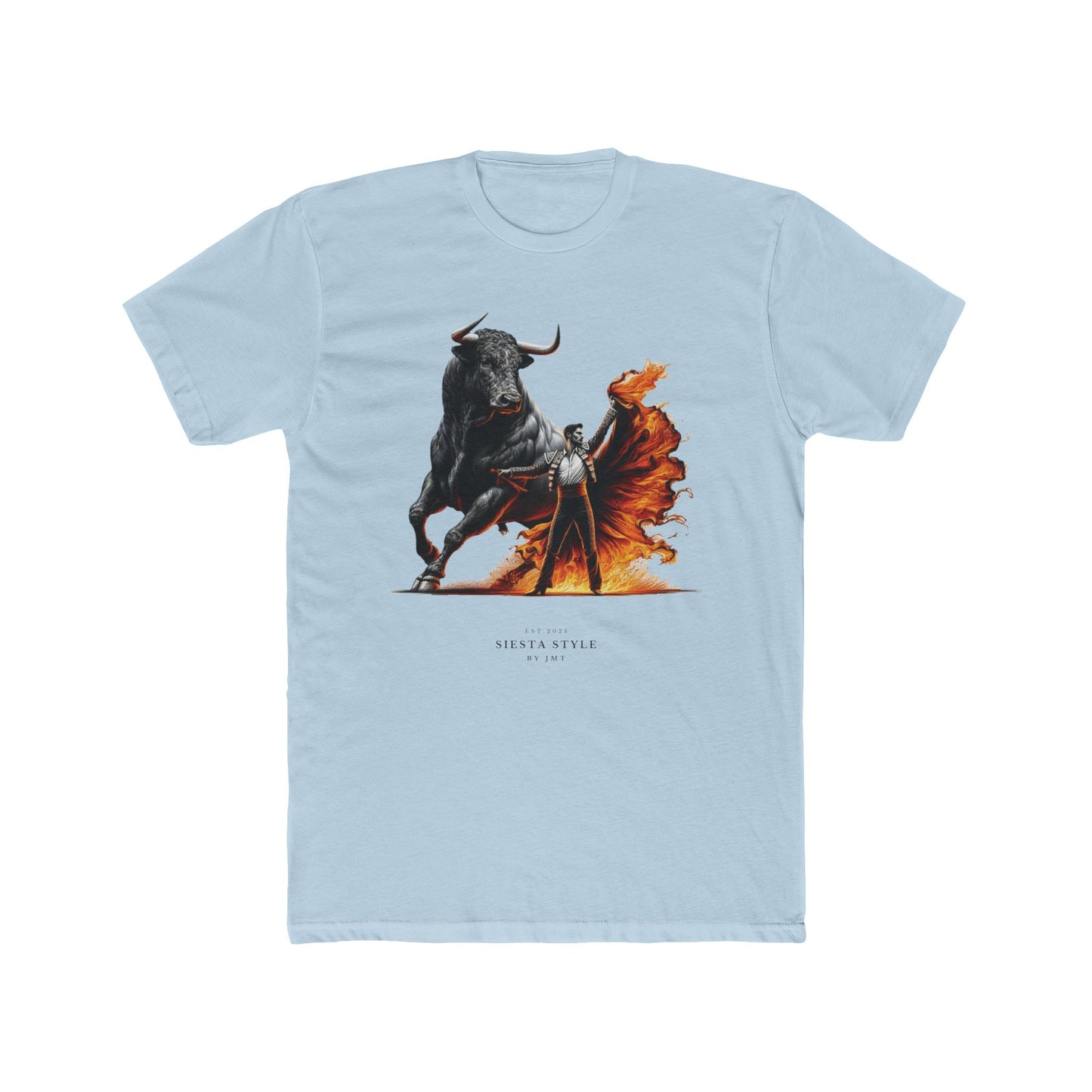 Bold Bull T-Shirt - Unisex Cotton Crew Tee with Fierce Design