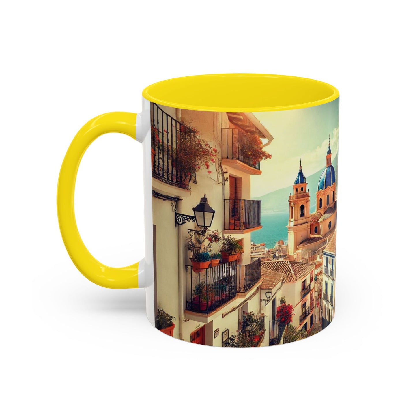 Kaffeetasse im mediterranen Stil – Spanien-Reisegeschenk