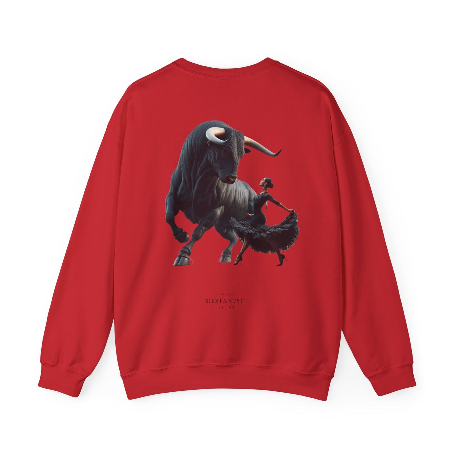 Crewneck Sweatshirt - Bold Bull & Dancer Design