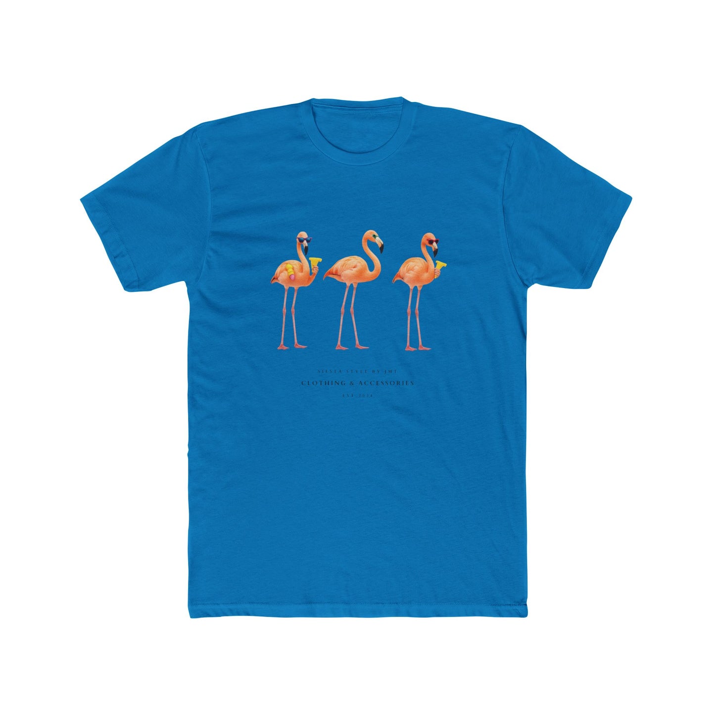 Dancing Flamingos T-Shirt – Unisex Summer Cotton Tee | Siesta Style