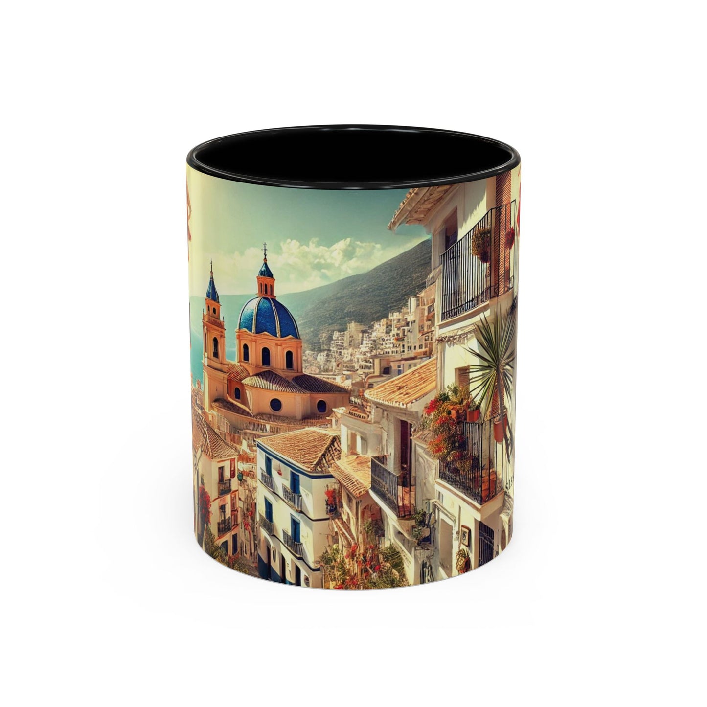 Kaffeetasse im mediterranen Stil – Spanien-Reisegeschenk