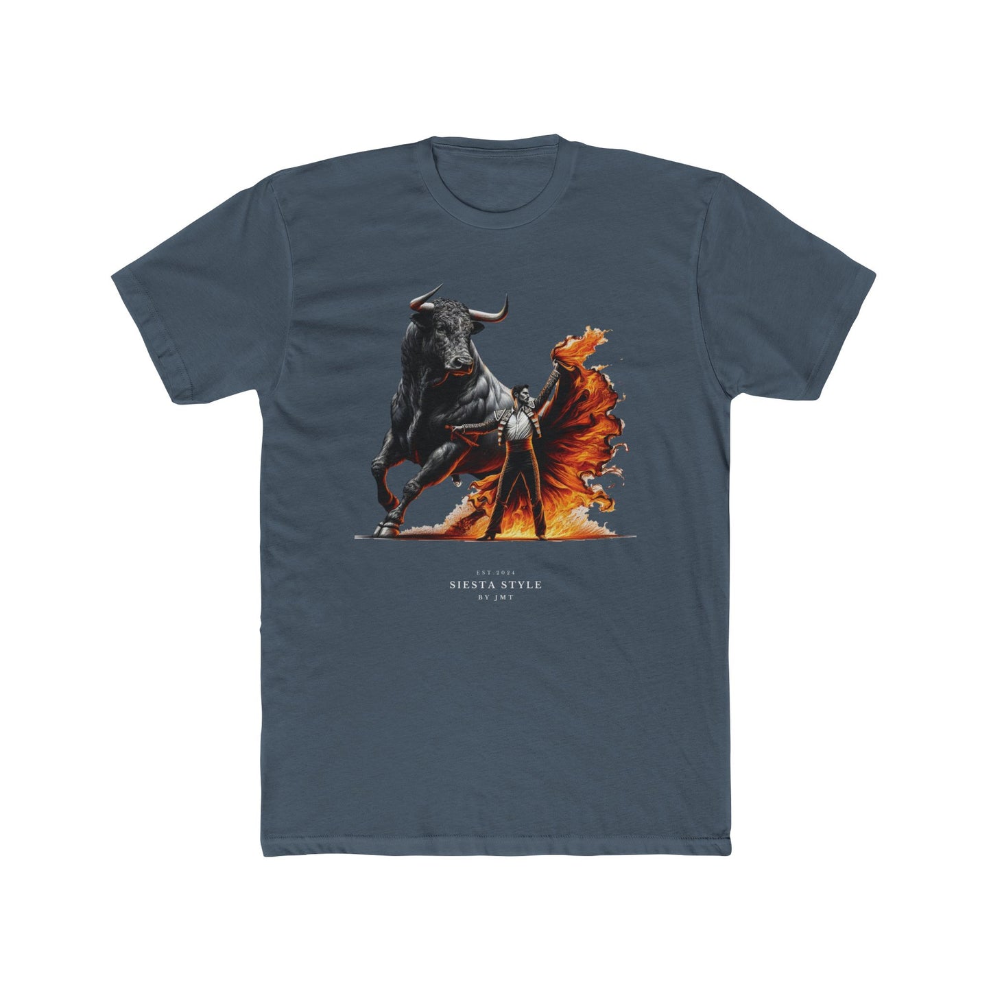 Bold Bull T-Shirt - Unisex Cotton Crew Tee with Fierce Design