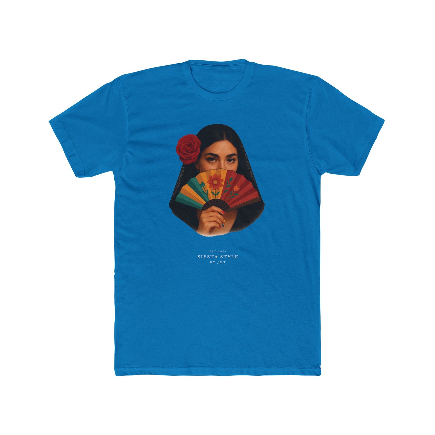 “Seniorita Unisex Cotton Crewneck Tee – Fiesta Vibe Graphic Tee”