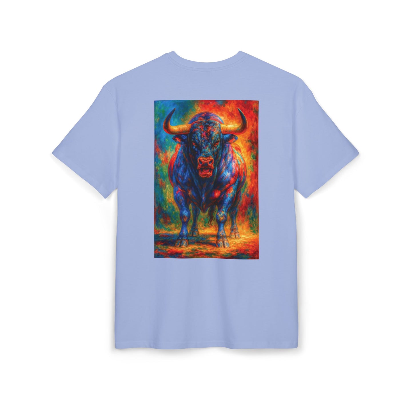 Fiery Buffalo Graphic Tee, Unisex T-Shirt, Streetwear Fashion, Oversize