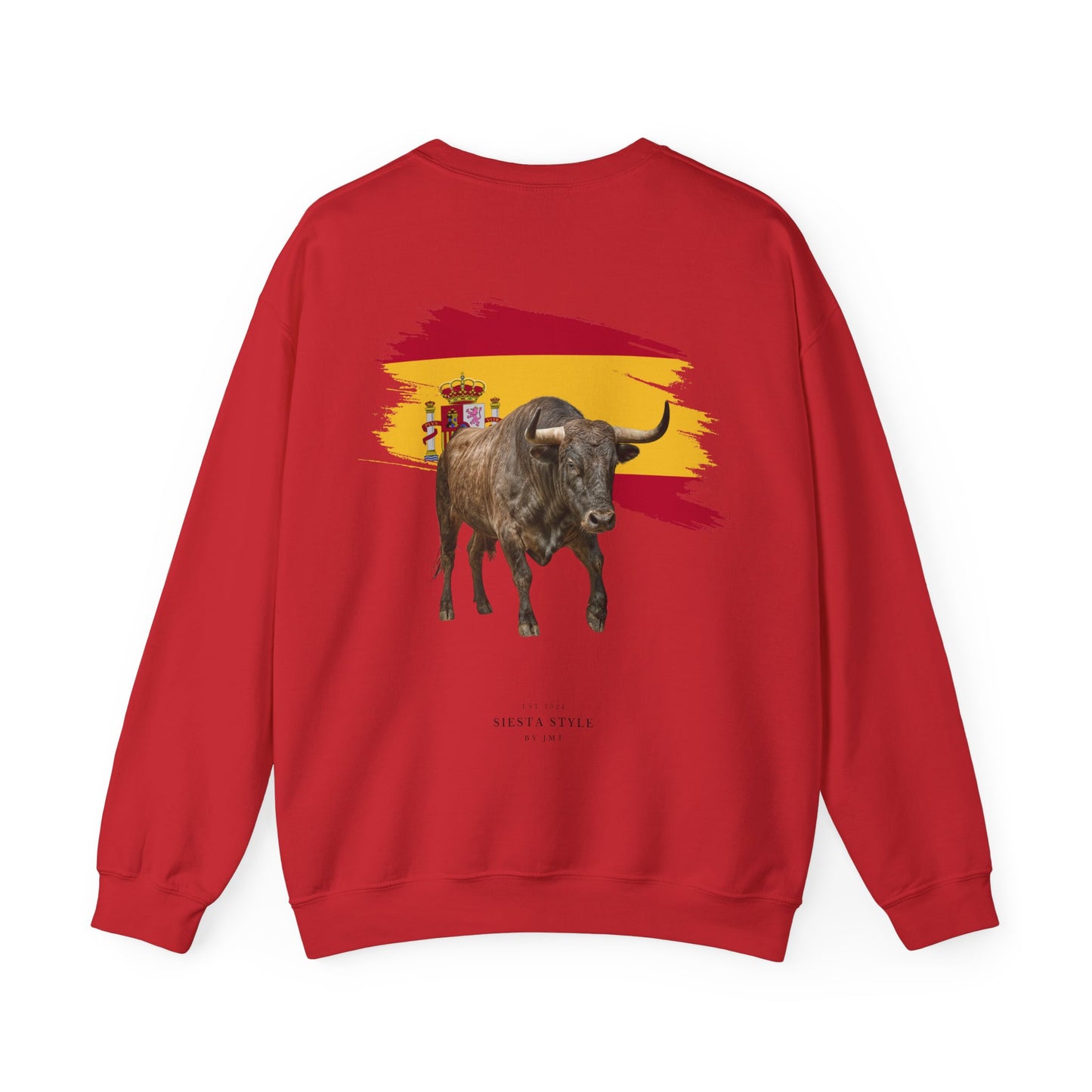 Crewneck Sweatshirt - Bold Bull & Flag