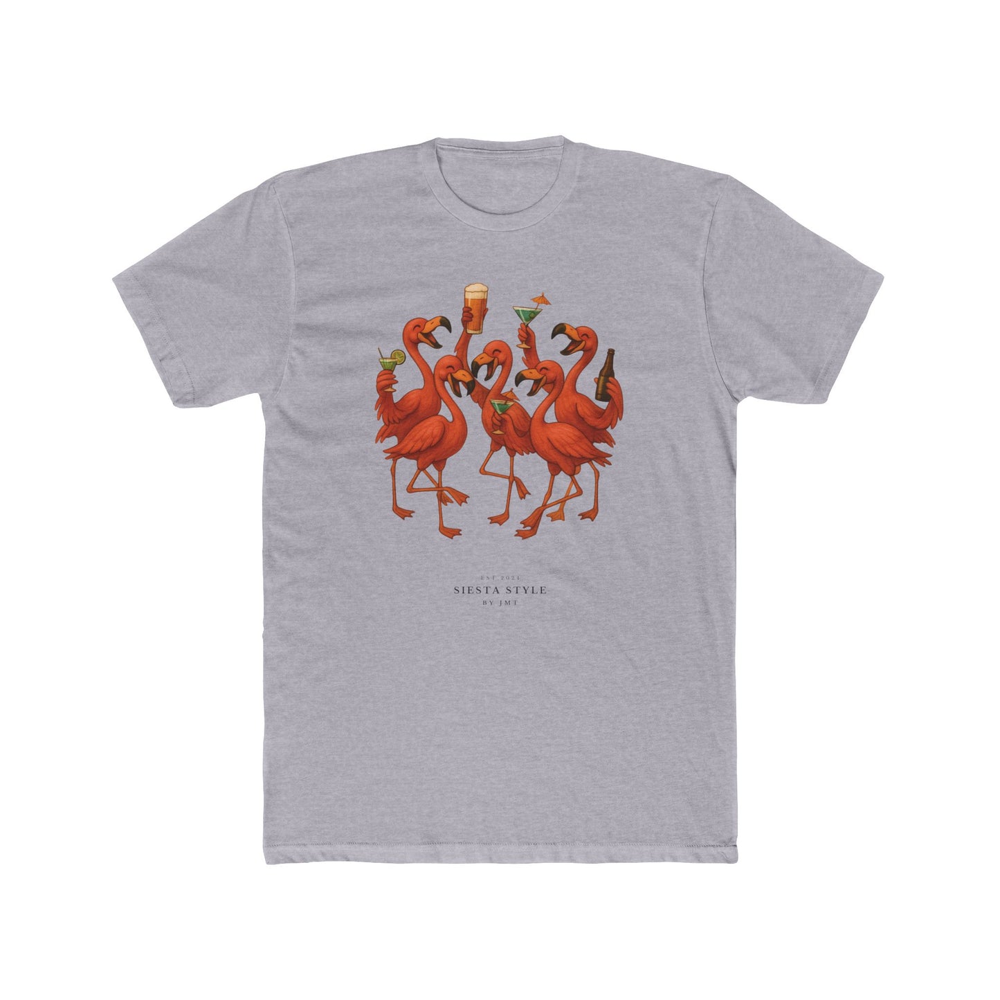 Party Flamingo T-Shirt - Unisex Cotton Crew Tee
