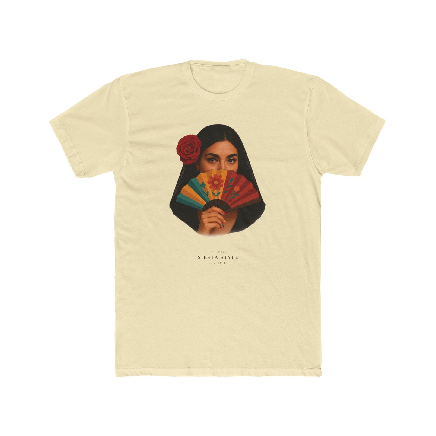 “Seniorita Unisex Cotton Crewneck Tee – Fiesta Vibe Graphic Tee”