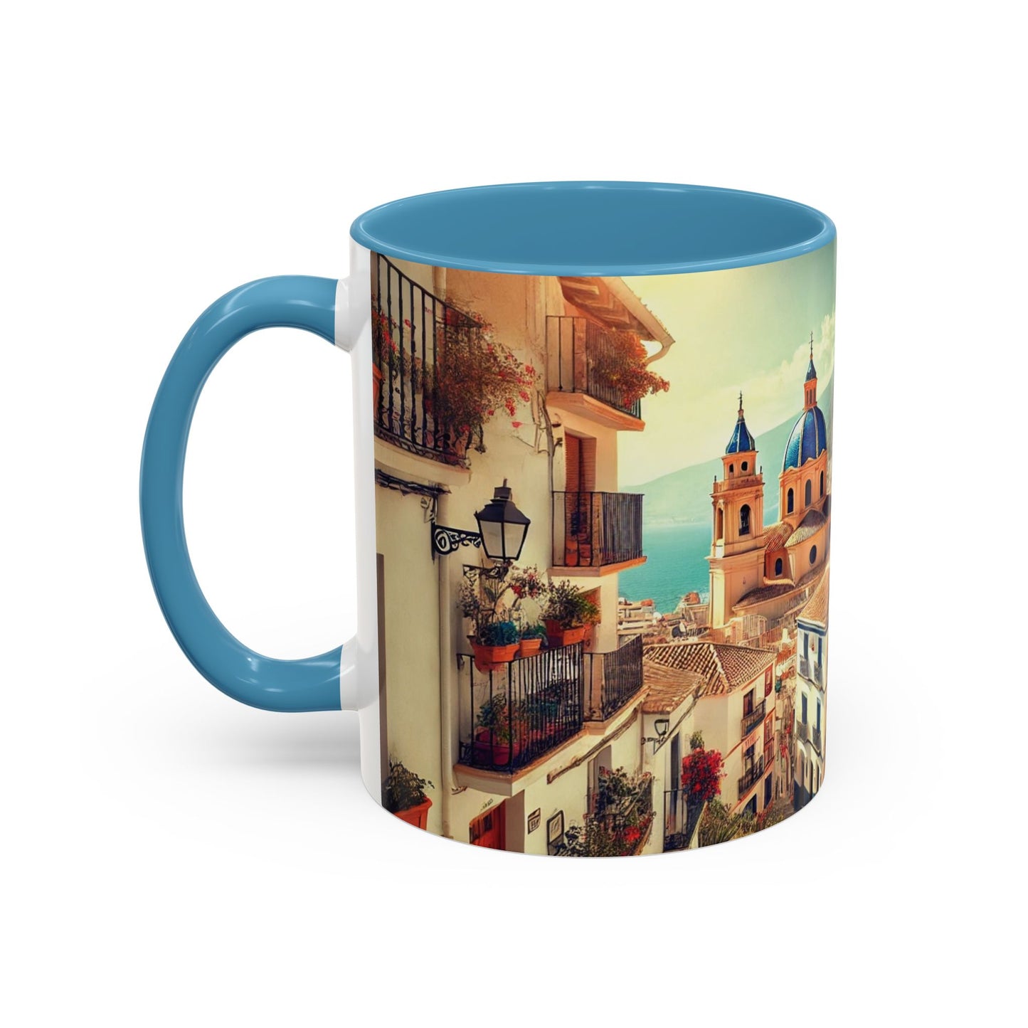 Kaffeetasse im mediterranen Stil – Spanien-Reisegeschenk