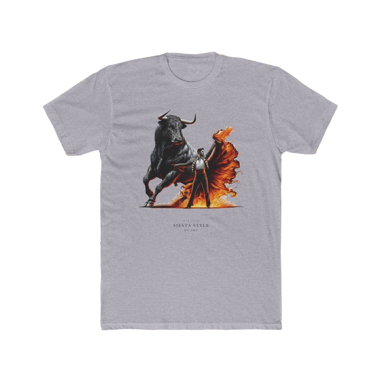 Bold Bull T-Shirt - Unisex Cotton Crew Tee with Fierce Design