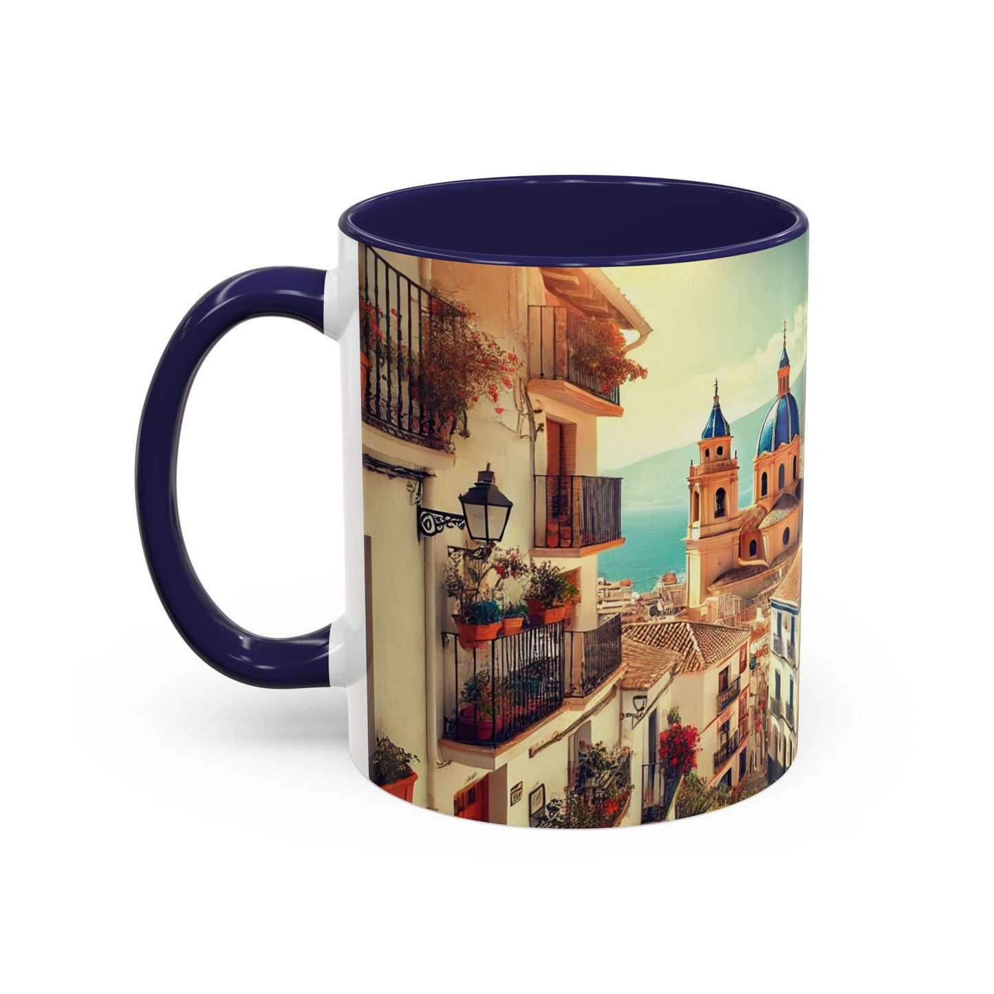 Kaffeetasse im mediterranen Stil – Spanien-Reisegeschenk