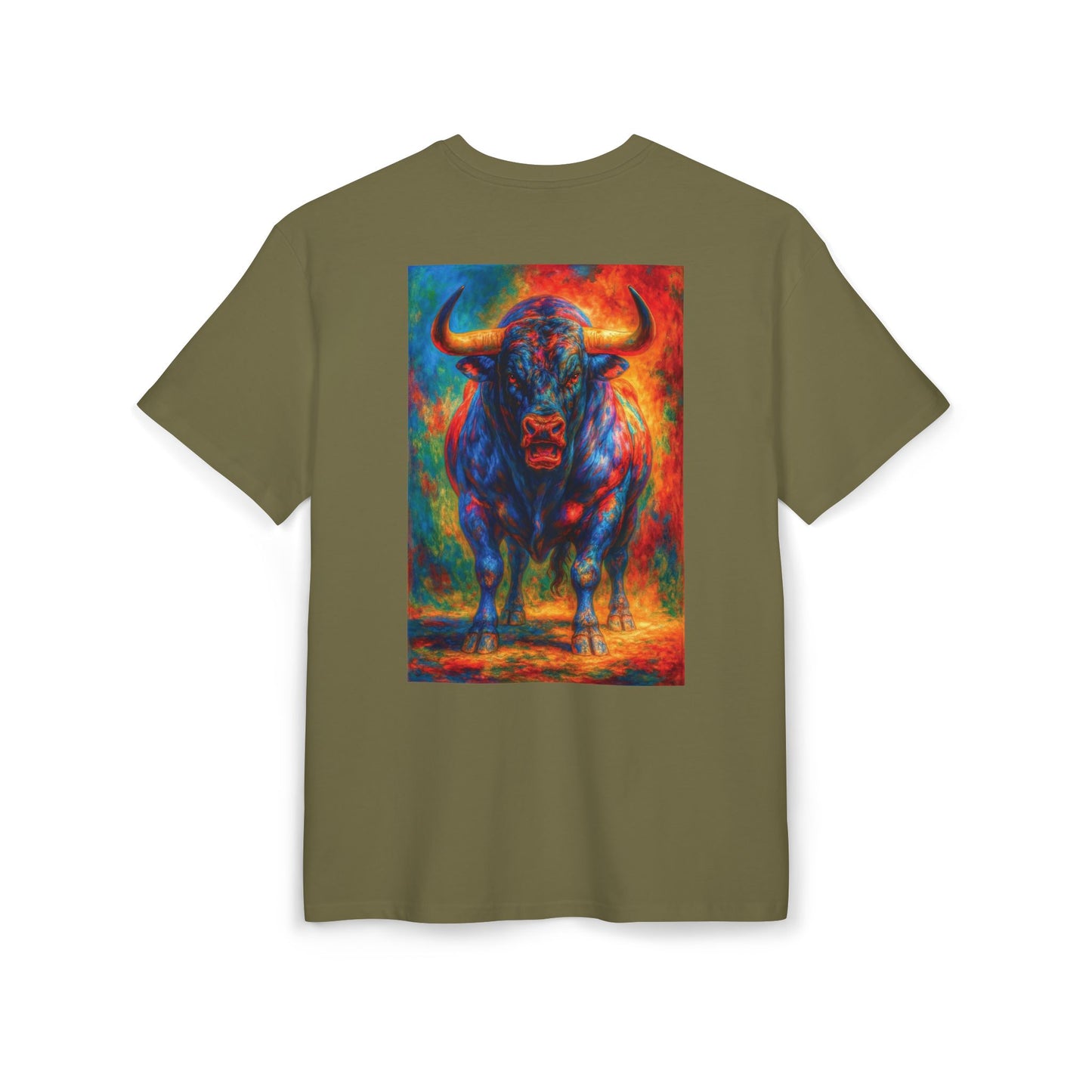 Fiery Buffalo Graphic Tee, Unisex T-Shirt, Streetwear Fashion, Oversize