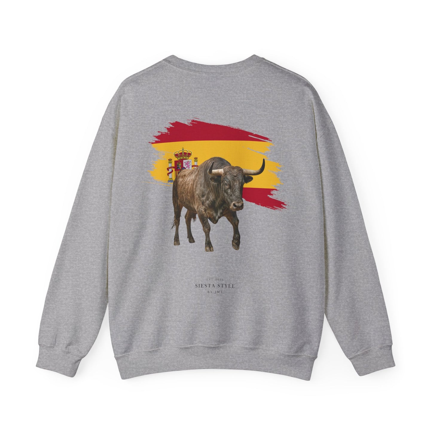 Crewneck Sweatshirt - Bold Bull & Flag