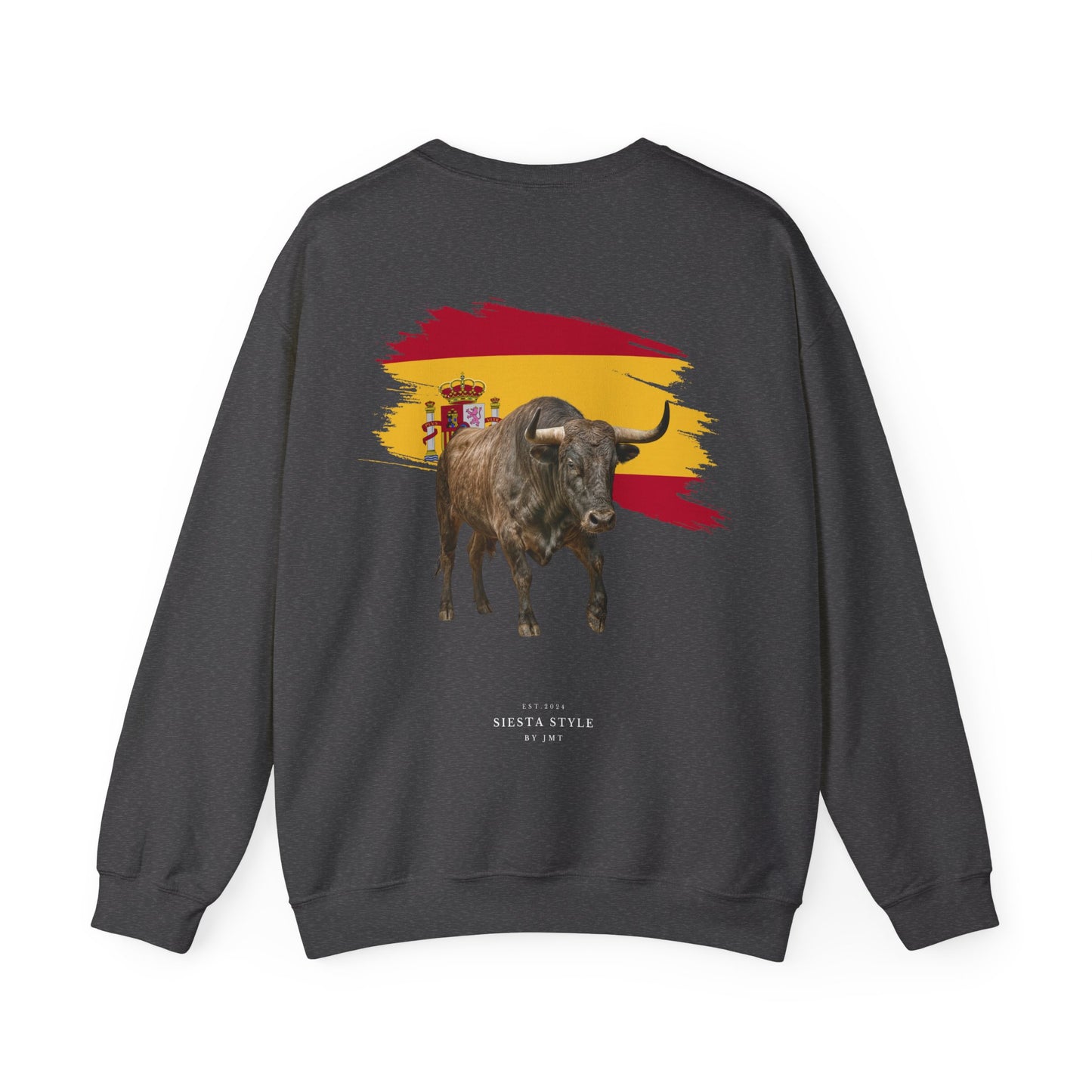 Crewneck Sweatshirt - Bold Bull & Flag