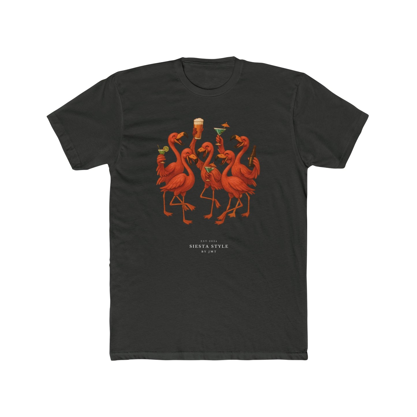 Party Flamingo T-Shirt - Unisex Cotton Crew Tee