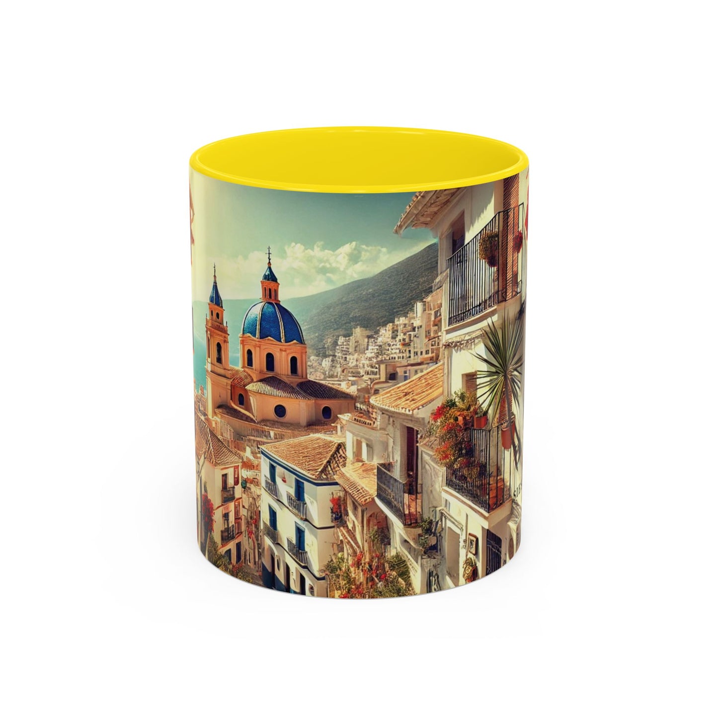 Kaffeetasse im mediterranen Stil – Spanien-Reisegeschenk