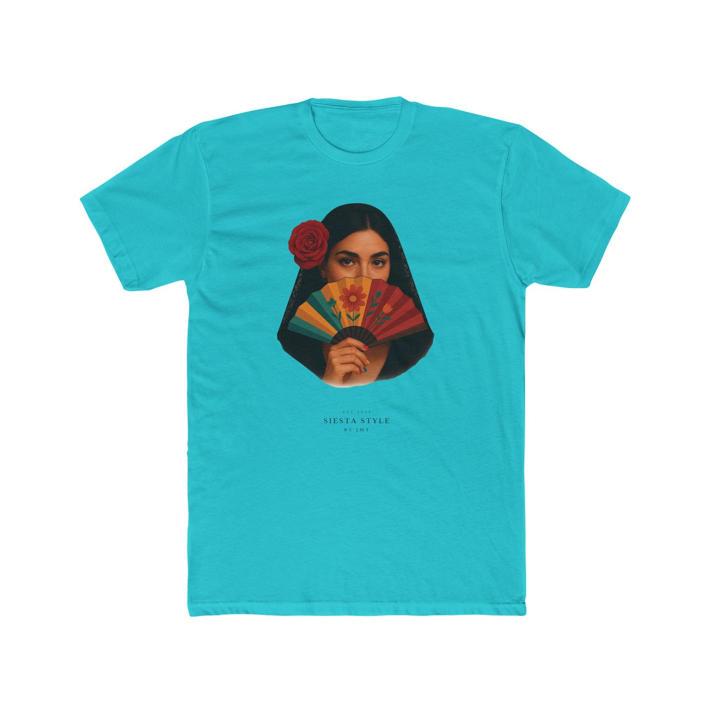 “Seniorita Unisex Cotton Crewneck Tee – Fiesta Vibe Graphic Tee”